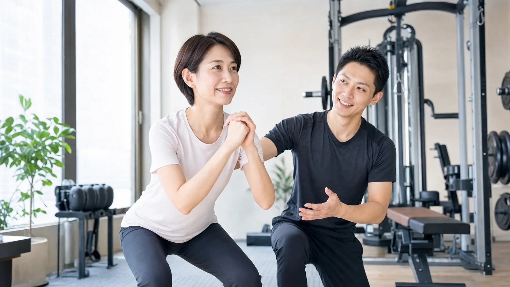 倉敷市のパーソナルジムで無理のない運動習慣を身につける日本人女性